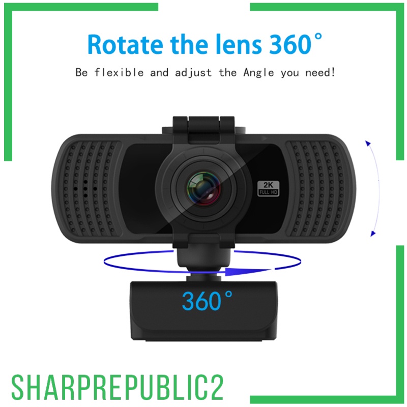 Webcam Sharprepublic2 Usb 2k 1080p Kèm Mic Cho Pc Laptop | BigBuy360 - bigbuy360.vn