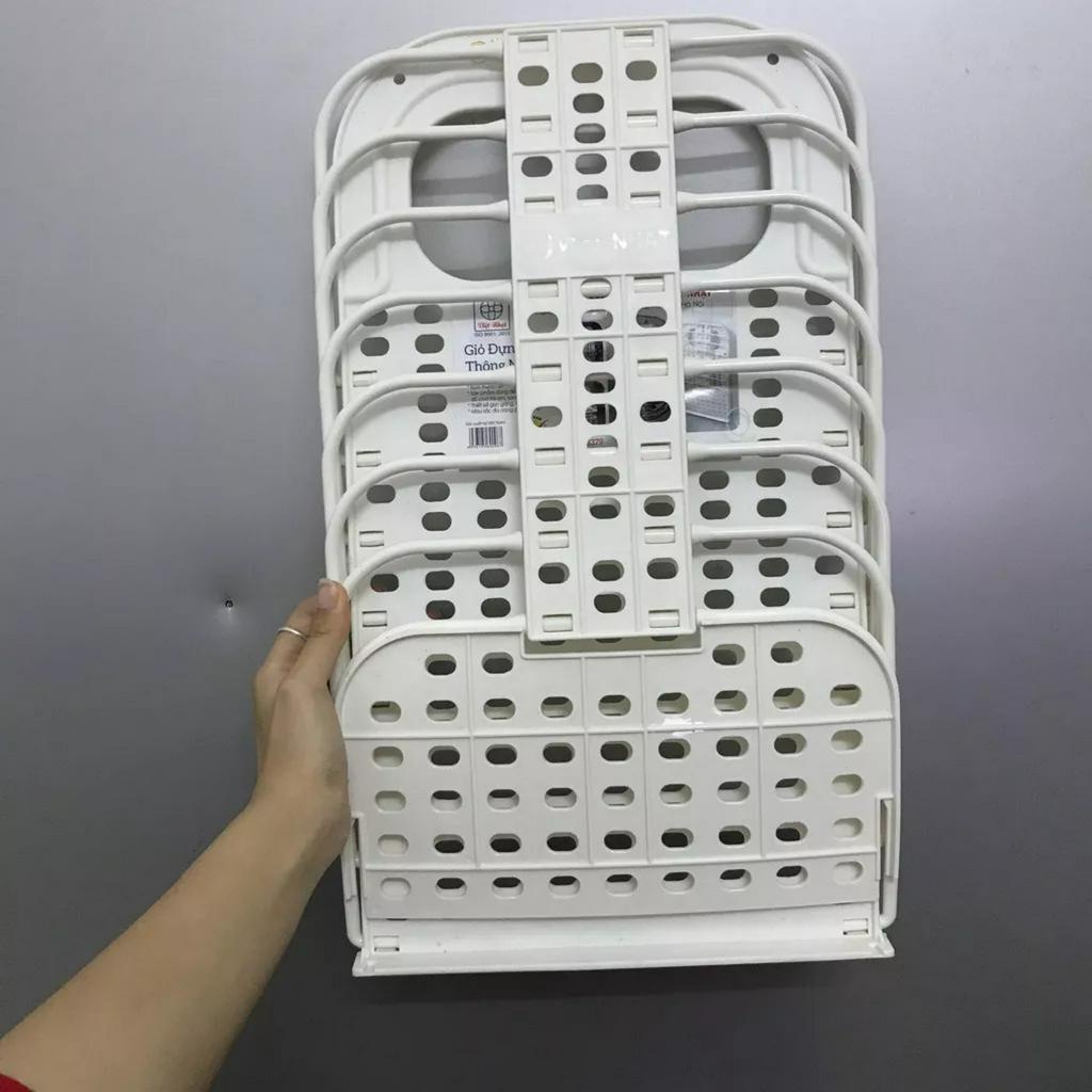 Giỏ đựng đồ treo tường gấp gọn thông minh, tiết kiệm không gian sử dụng