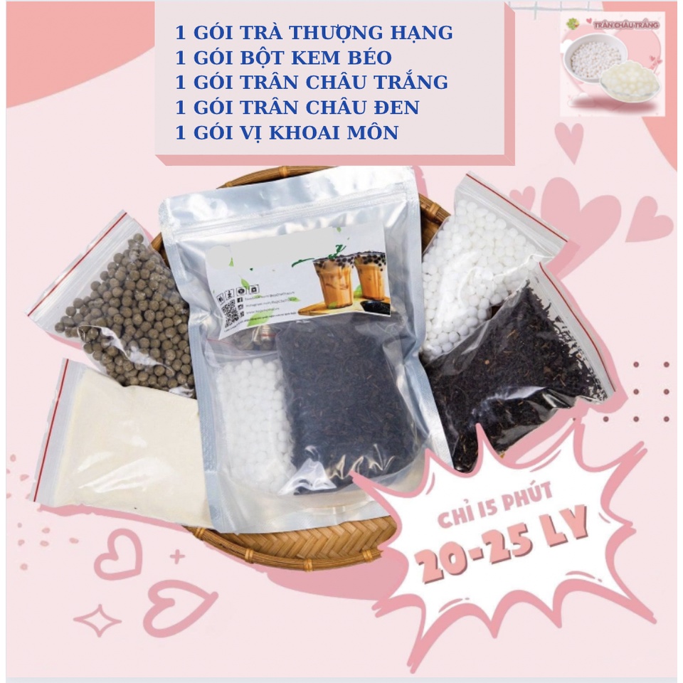 Set Nguyên Liệu Trà Sữa Khoai Môn