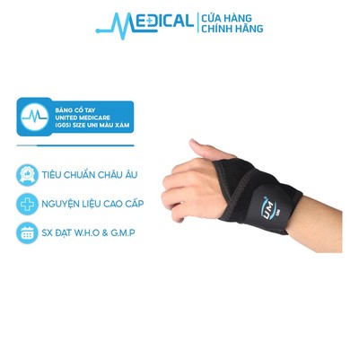 Băng cổ tay United Medicare G05 size UNI màu đen - MEDICAL