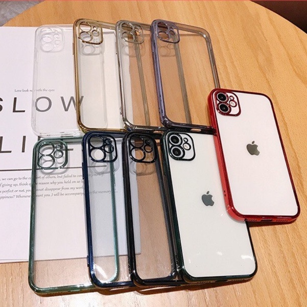 Ốp lưng iphone bảo vệ camera vuông viền cho iphone 12Pro Max/iP12Pro/iP11Pro Max/iP11/Xs Max | BigBuy360 - bigbuy360.vn