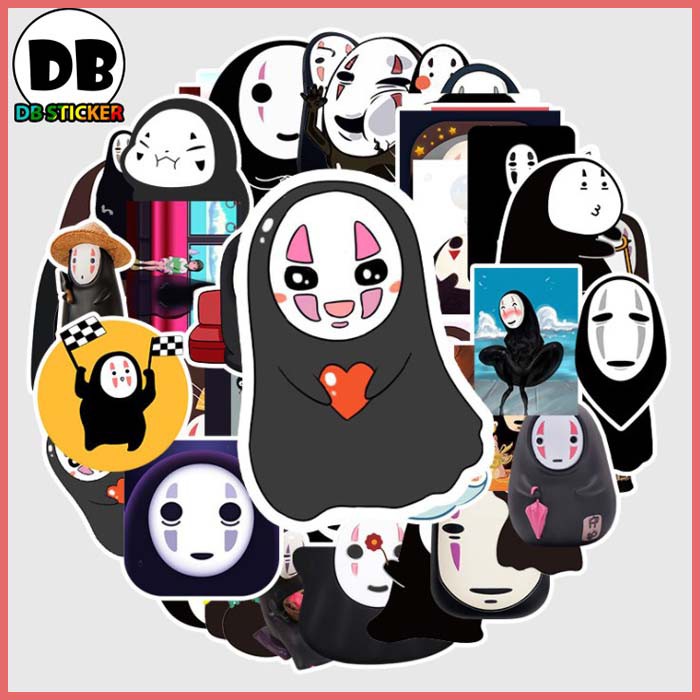 [Set 50 Cái] Sticker in hình vô diện dễ thương dán trang trí laptop, mũ nón bảo hiểm, vali, xe ga, ván trượt - DB.012 | BigBuy360 - bigbuy360.vn