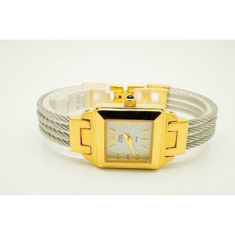 ⌚⌚Đồng hồ Nữ 2nd Thuỵ Nhật- Lắc còng tay đồng hồ hiệu Anne Klein như hình máy Thuỵ sỹ làm