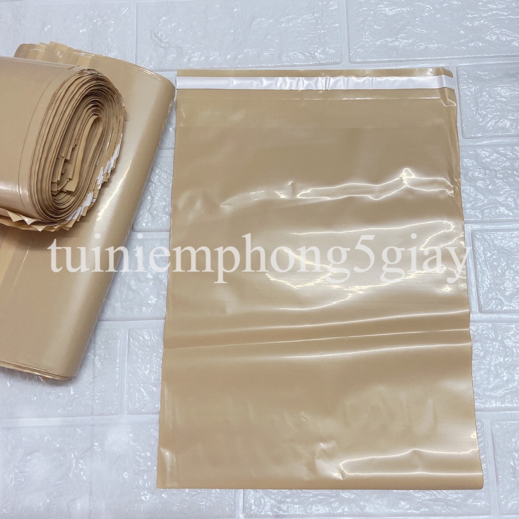 [1Kg–Màu Trà Sữa - Đủ Size] Túi Gói Hàng Niêm Phong Tự Dính - Túi Đóng Hàng Chuyển Phát Nhanh Có Sẵn Keo Dính – 5 Giây