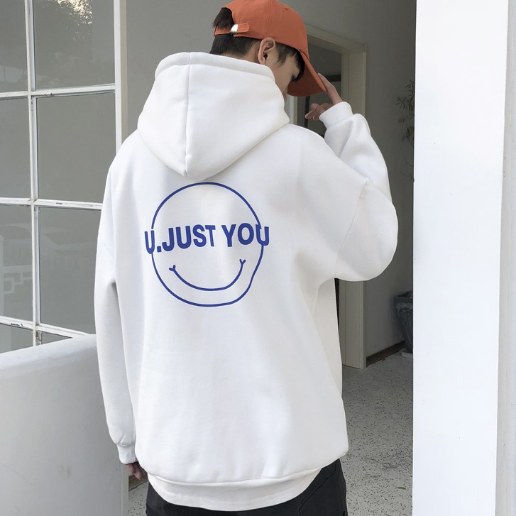 【7 colors】M-3XL Áo hoodie unisex form rộng hôdie nam Solid color sweater Pure cotton