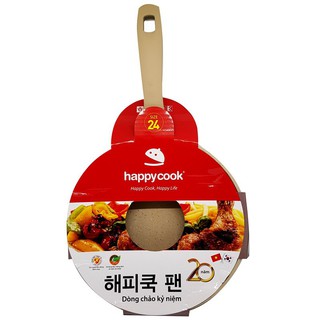 CHẢO CHỐNG DÍNH VÂN ĐÁ ĐÁY TỪ HAPPY COOK 24CM CHP-24 CHÍNH HÃNG