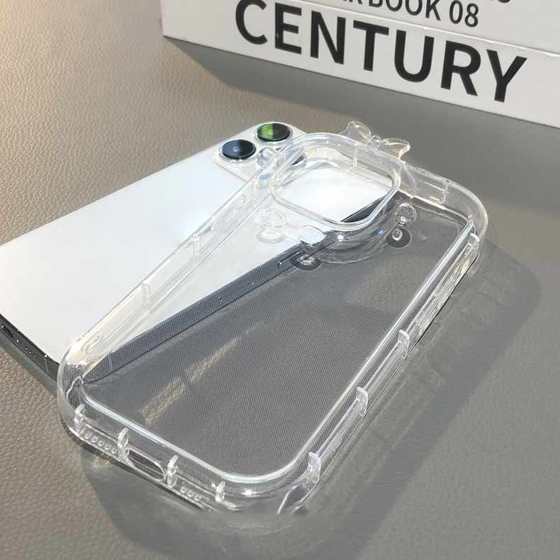 Suntaiho Ốp lưng iphone Ốp điện thoại TPU hình nơ 3D thích hợp cho iPhone 13 11 Pro 14 Pro Max 12 Pro Max Xs Max XR 6 6Plus