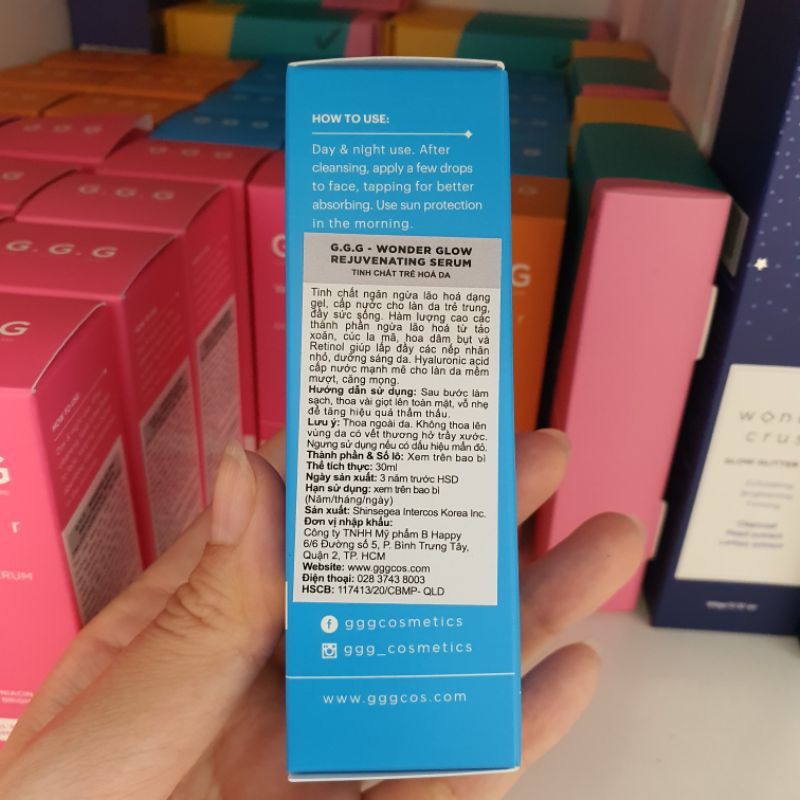 Serum trẻ hoá da, ngừa lão hoá GGG WONDER GLOW REJUVENATING SERUM 30ml | BigBuy360 - bigbuy360.vn