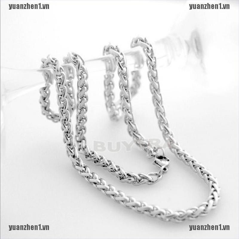 Dây Chuyền Inox Mạ Bạc Cho Nam [YUANZHEN1] 3 / 4 / 5 / 6MM