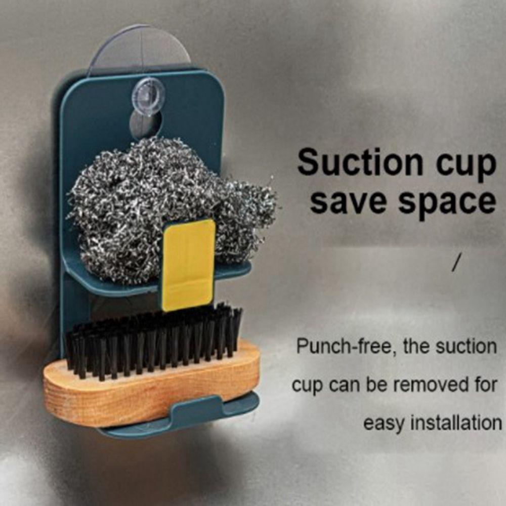 1 Giá Đỡ Phơi Ráo Chén Dĩa Bằng Kim Loại Có Giác Hút Tiện Dụng Cho Nhà Bếp