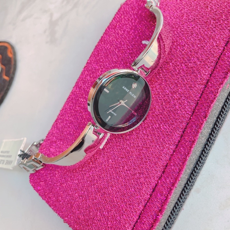 Đồng hồ nữ Anne Klein size 28mm dây silver ✅ Hàng pick store Mỹ, cam kết Authentic trọn đời