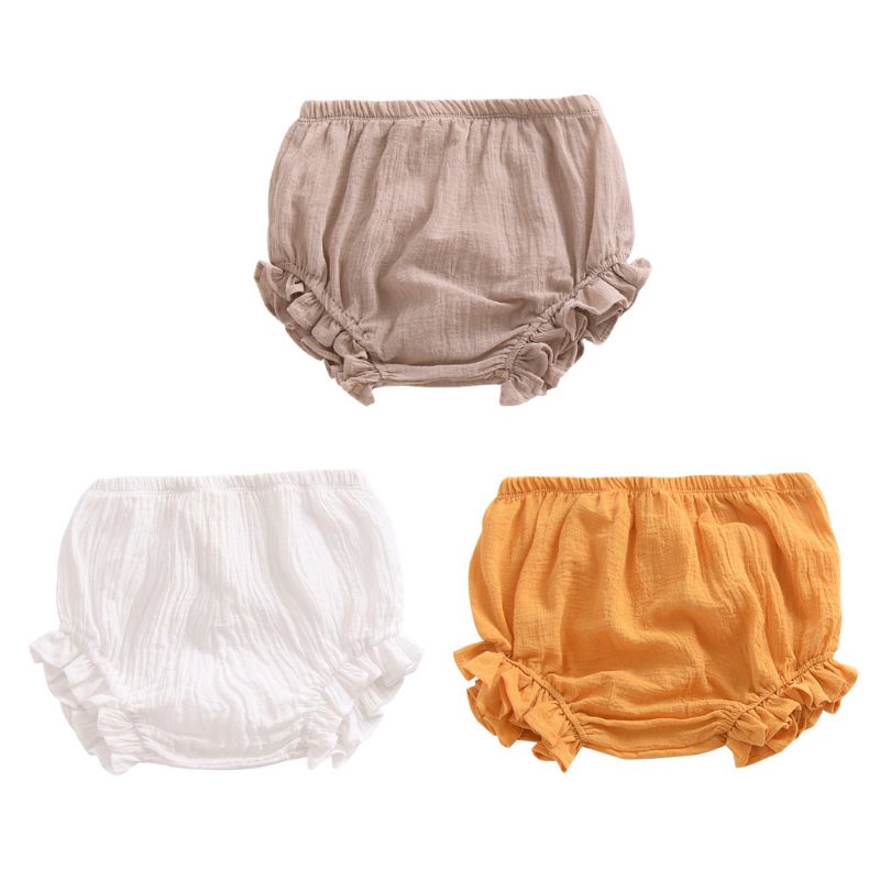 Quần Short Cotton Màu Trơn Cho Bé