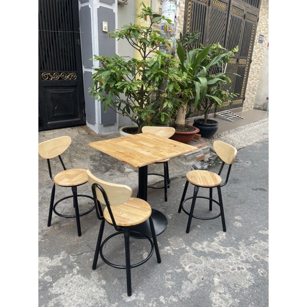 Bộ bàn ghế cafe ,bar ,clup quán cóc 1 bàn 4 ghế mới