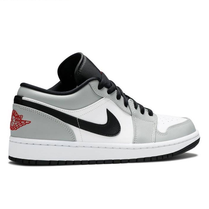 Giày jordan 1 Low Light Smoke Grey, giày jordan cổ thấp xám đen
