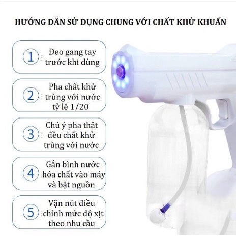 Máy Phun Khử Khuẩn, Máy Diệt Khuẩn Không Dây Cầm Tay, Máy Khử Trùng Chống Dịch Tiện Lợi