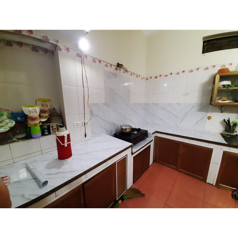 Giấy dán bếp  FREE SHIP  Decal dán bếp tráng bạc mã ĐÁ CẨM THẠCH TRẮNG 04 có keo sẵn chịu nhiệt tốt