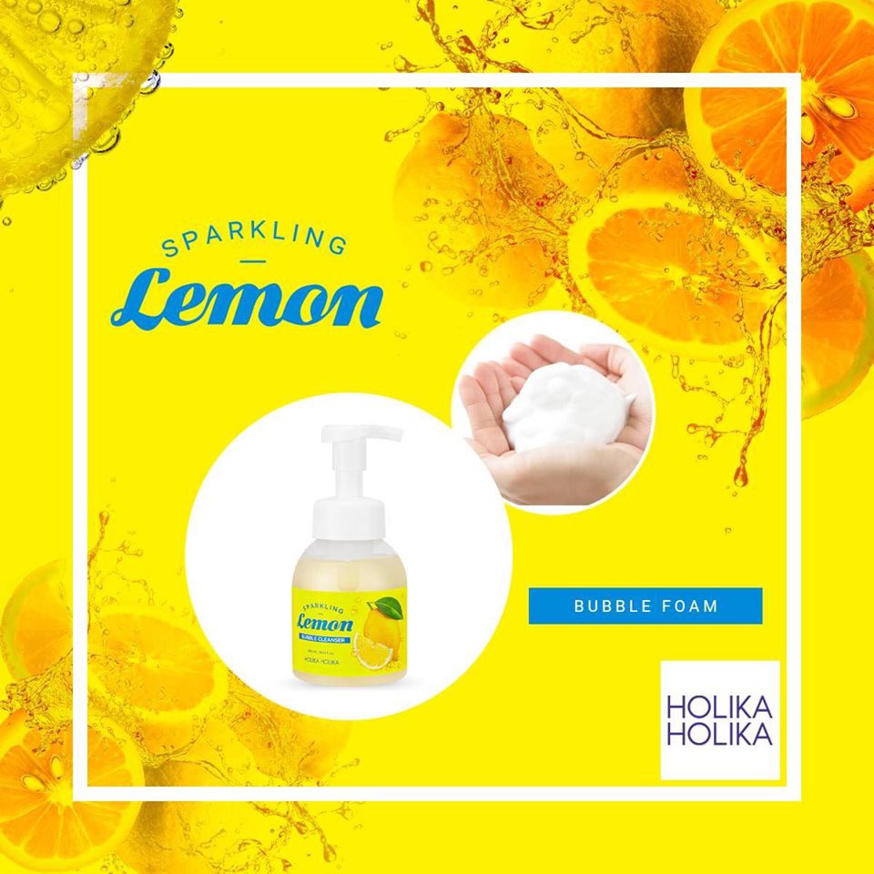 Bọt rửa mặt Holika Holika Sparkling Lemon Bubble Cleanser 300ml_18781