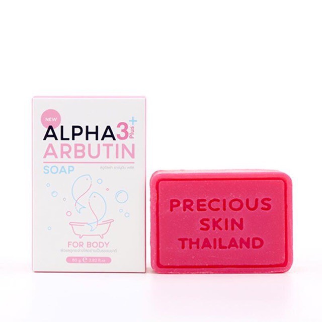 [ Chính Hãng ] Soap Xà Phòng Tắm Trắng Da Body ALPHA ARBUTIN 3+ Plus 80g - Thái Lan