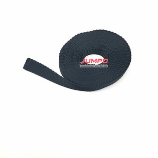 Dây đai dù đen polyester 25mm 10m,20m,30m