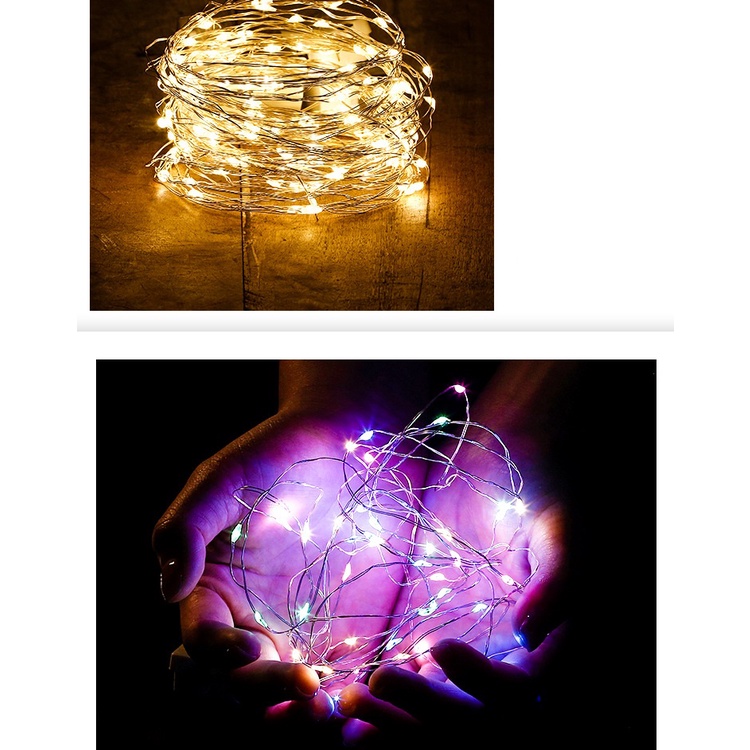 Đèn Led đom đóm trang trí đèn nháy fairylight kèm sẵn pin