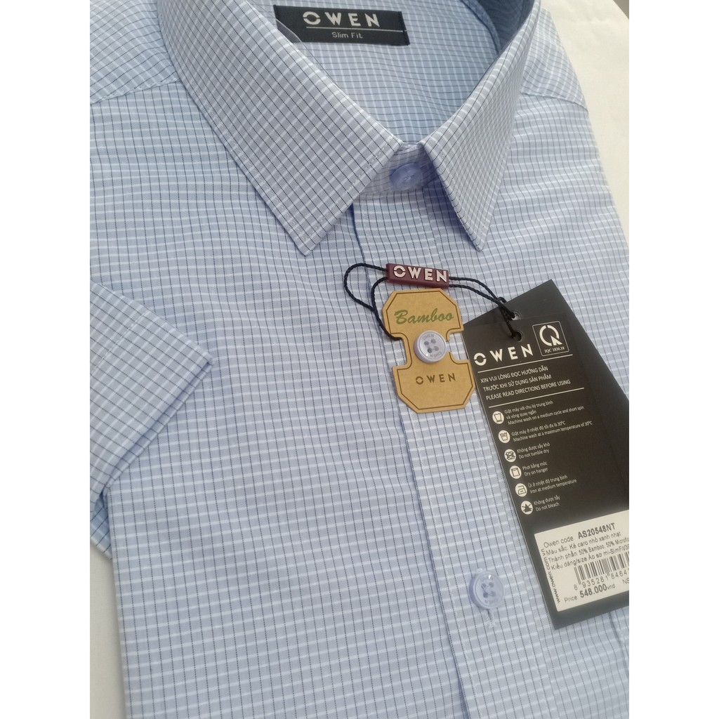 XẢ ÁO LẺ SIZE - Áo sơ mi Owen cộc tay 20548 size 38