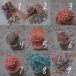 Cốm trang trí slime nguyên liệu làm slime