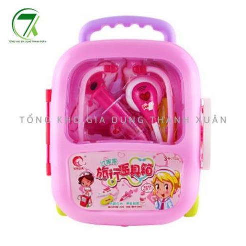 Đồ chơi vali bác sĩ, dùng pin sáng đèn sử dụng chất liệ nhựa abs an toàn, đồ chơi cho bé hướng nghiệp cho bé G41