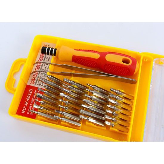 Bộ Dụng Cụ Đa Năng JK6066, Bộ Tua Vít 32 Đầu Jackly Có Nam Châm, Hổ Trợ Tiện Lợi Cho Công Việc Sữa Chữa.