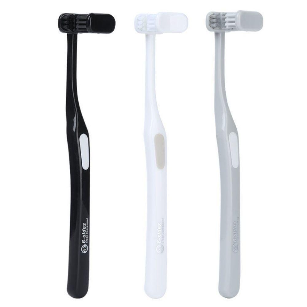 CABEZA Bàn Chải Đánh Răng 6 Mặt Lông Mềm Chăm Sóc Răng Miệng