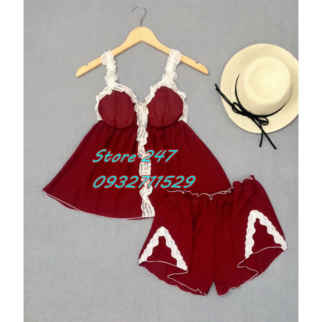 [SIZE 60 - 90KG] BỘ VOAN BIGSIZE MẶC NGỦ CÓ MÚT, VOAN MỎNG MÁT KHÔNG NHĂN GỢI CẢM QUYẾN RŨ | BigBuy360 - bigbuy360.vn