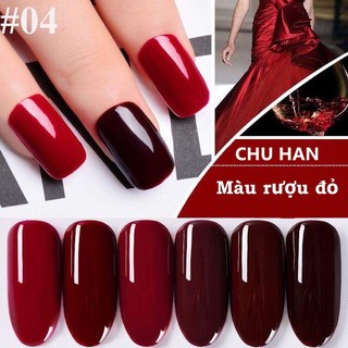 [AIFER]BỘ GEL SƠN 6 LỌ TONE MÀU ĐỎ HS COSMETICS