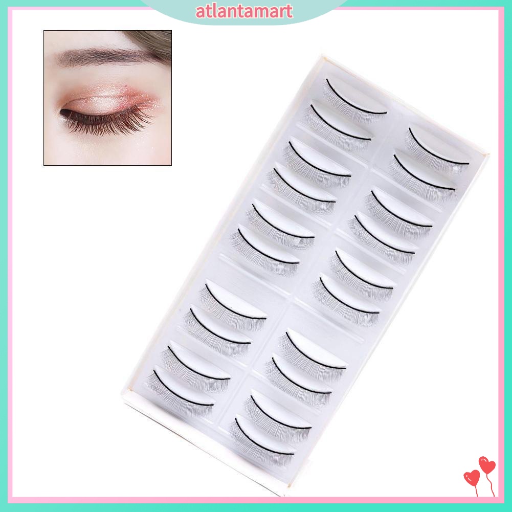 [Hàng mới về] Set 10 cặp lông mi giả bằng sợi nhân tạo dùng luyện tập nối mi