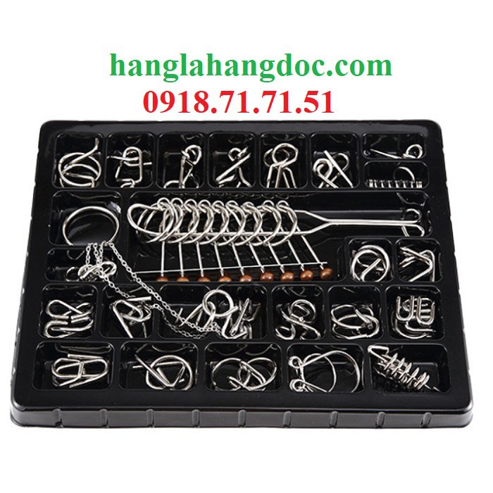 Bộ đồ chơi metal wire puzzle 25 món phát triển tư duy &amp; kỹ năng cho trẻ em hiệu quả