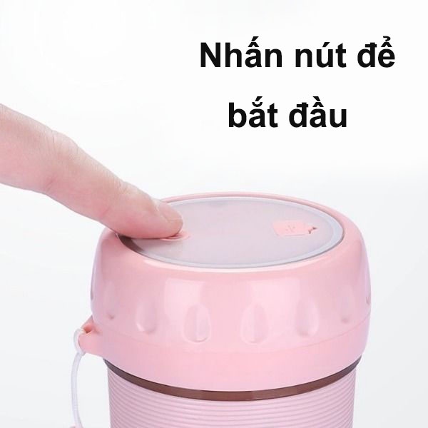 [ Xay Được Đá ] Máy Xay Sinh Tố Mini Cầm Tay Đa Năng 300ml Inox 304 Cao Cấp, Sạc USB Tiện Lợi Chất Liệu Như Bình Sữa