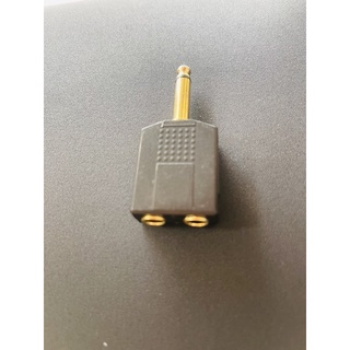 Jack chia cổng micro 6.5mm 1 đầu đực ra 2 đầu cái mạ vàng