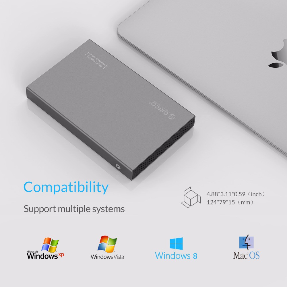 Hộp Đựng Ổ Cứng HDD Orico 2518S3 Chuyển Đổi USB3.0 Sang SATA3.0 Tốc Độ 5Gbps Kích Thước 2.5inch Hỗ Trợ 7mm Và 9.5mm | BigBuy360 - bigbuy360.vn