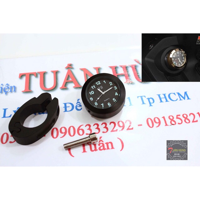 Đồng hồ xem giờ gắn trên xe