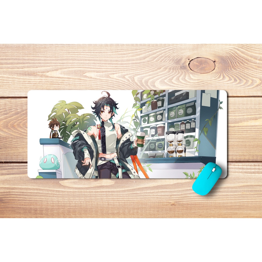 Lót Xiao Genshin Impact cỡ lớn 80x30cm, 90x40cm cực nét