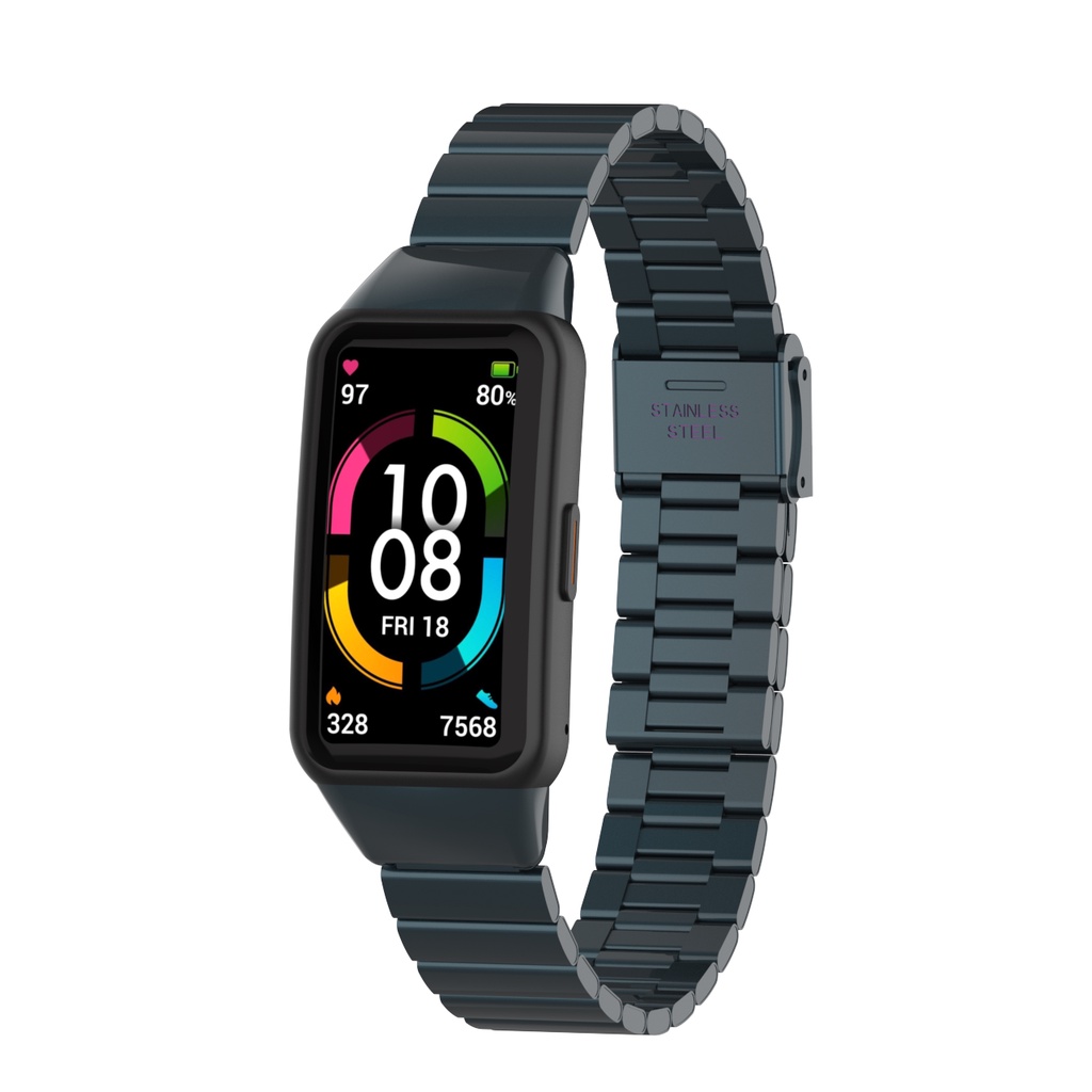 Dây Đeo Thay Thế Chất Liệu Kim Loại Không Gỉ Thời Trang Cho Huawei Band 7 / 6 Honor Band 6