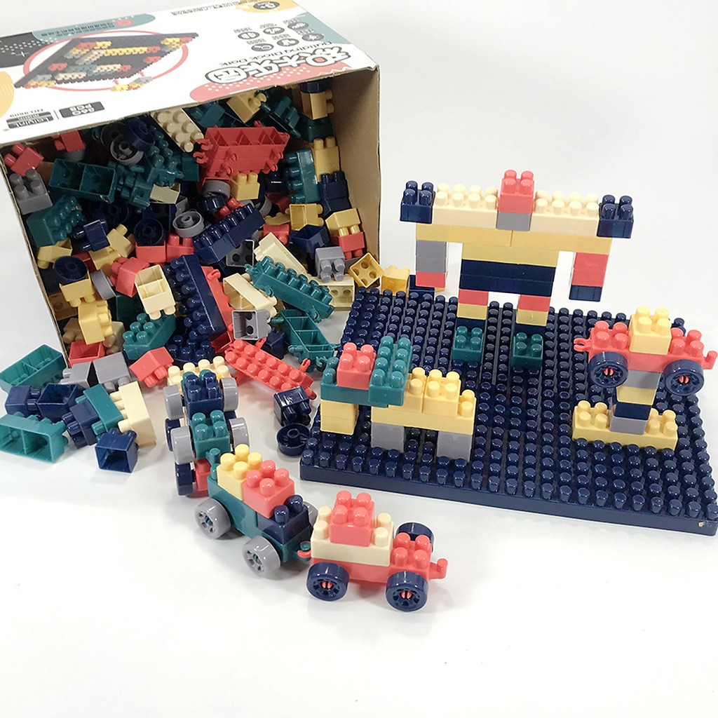 Bộ lego 520 chi tiết đồ chơi xếp hình lắp ghép cho bé hàng chính hãng