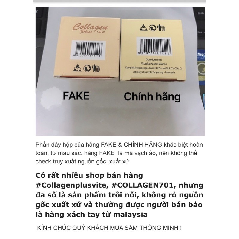 [BAO CHECK ĐƯỢC MÃ VẠCH] BỘ 3 món kem Collagen plus vit E- hàng indonesia