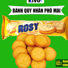 ánh Quy Phô Mai Thái Lan Rosy Gói 100g - Bánh Kẹo Đồ Ăn Vặt Nội Địa Thái Lan