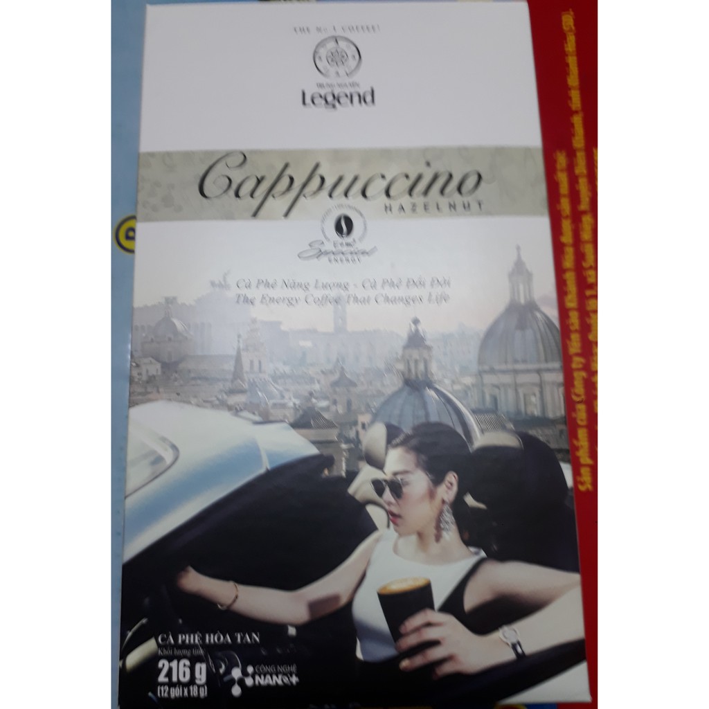 Cà phê Trung Nguyên Legend Cappuccino Hazelnut 12 gói 18gr | BigBuy360 - bigbuy360.vn