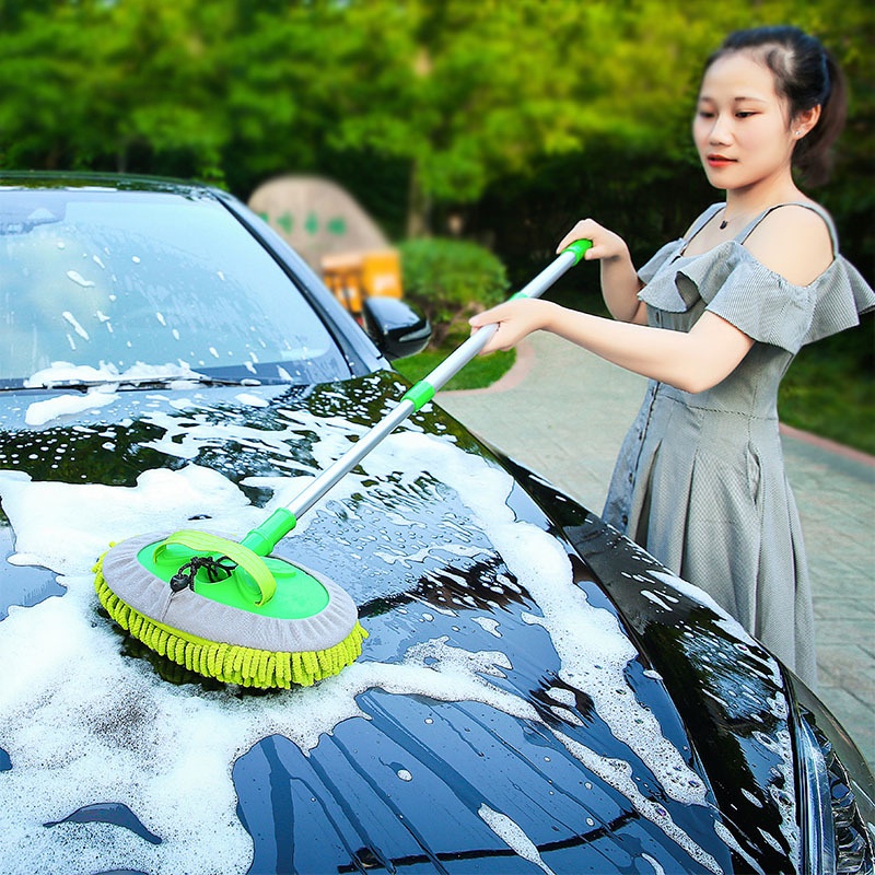 Cây Lau Xe Hơi Ba Phần Đàn Hồi Đa Năng