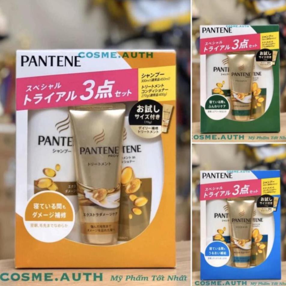 Mẫu mới - Set 3 bộ dầu gội xả Pantene Nhật Bản