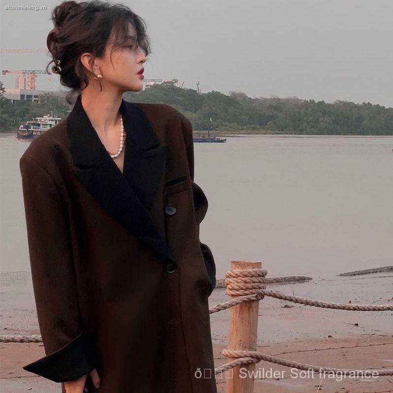 Áo khoác dáng rộng màu sắc cổ bẻ phong cách Hong Kong cổ điển thời trang mùa thu cho nữ
 za4B | BigBuy360 - bigbuy360.vn