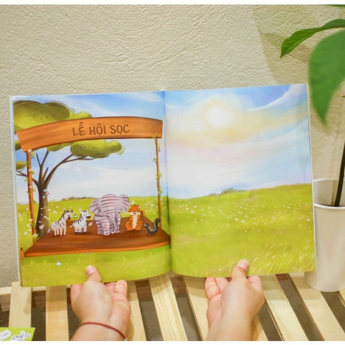 Truyện Kể Cho Bé Trước Giờ Đi Ngủ - Khói Và Xám cuốn sách hóm hỉnh về tình bạn, tặng 1 sticker nhân vật