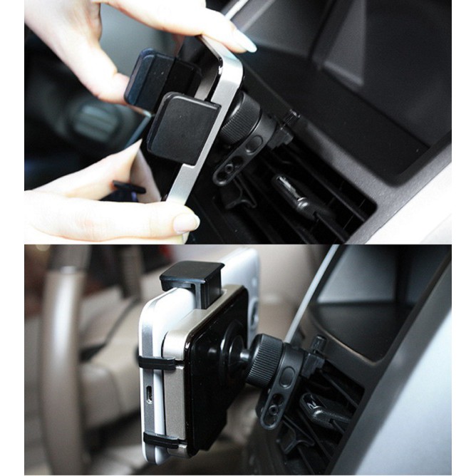 Giá để điện thoại kẹp gió trên ô tô Zingaro Korea DL-203