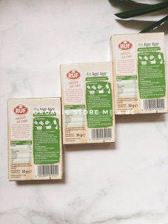 Bột Agar (rau câu) hữu cơ RUF 30g