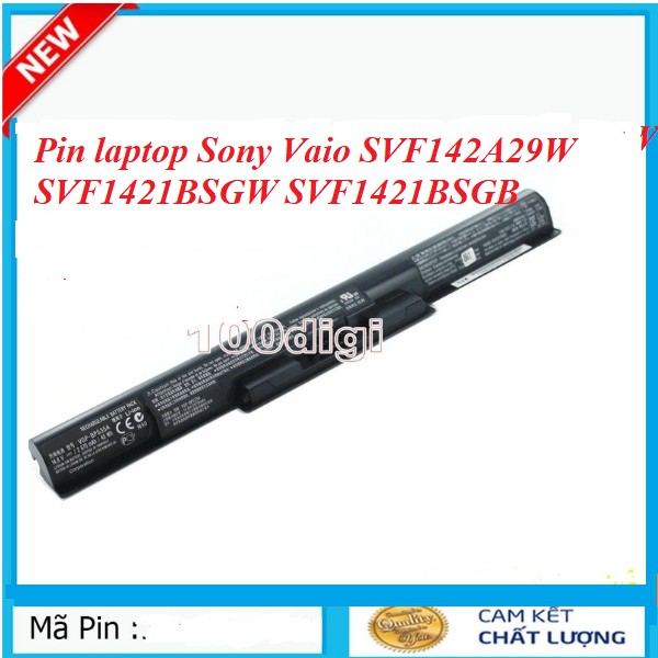 Pin laptop Sony Vaio SVF142A29W SVF1421BSGW SVF1421BSGB - Nhập Khẩu